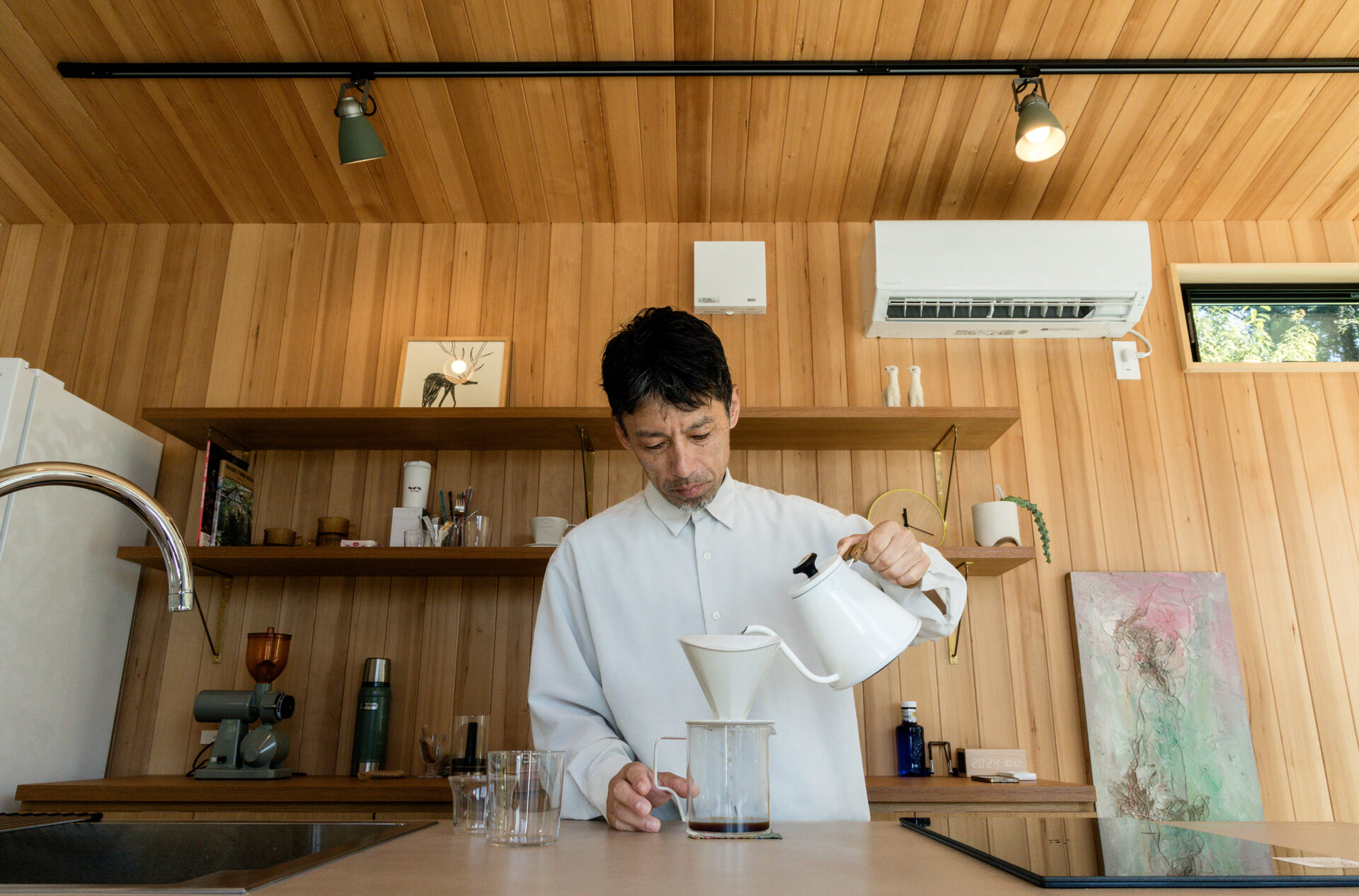 コーヒーを淹れる